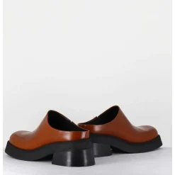 Sabots En Cuir Lisse Marron - Odile Brown Mules