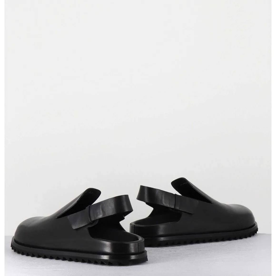 Sabots Epure Cuir Noir & Bride Arriere - Pelagie008 Nero