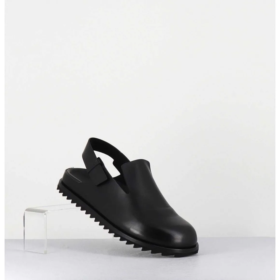 Sabots Epure Cuir Noir & Bride Arriere - Pelagie008 Nero