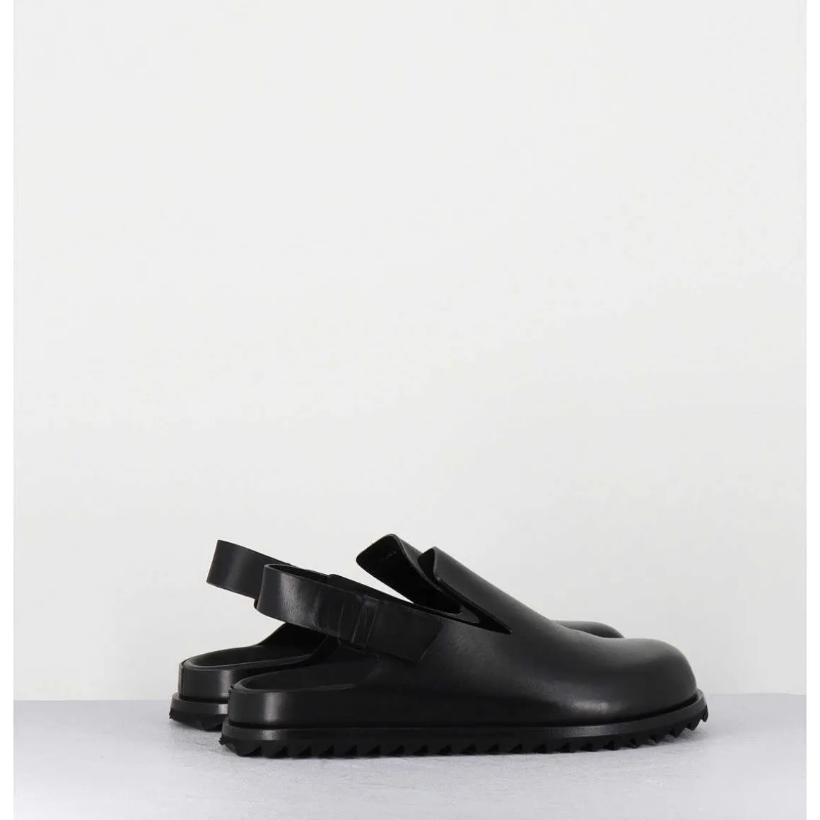 Sabots Epure Cuir Noir & Bride Arriere - Pelagie008 Nero