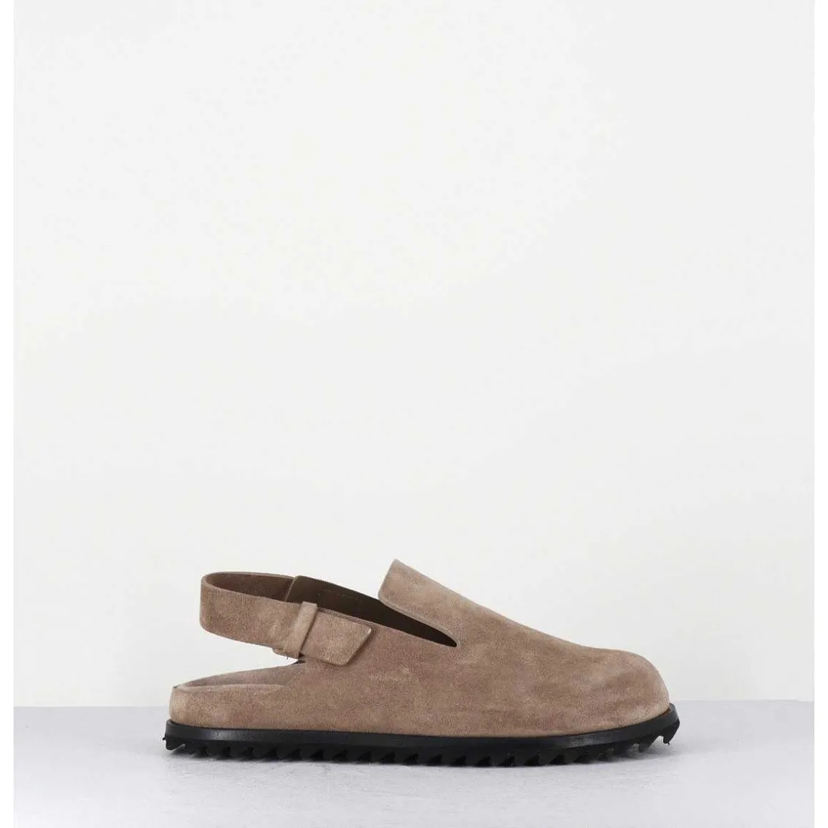 Sabots Epure Daim Taupe & Bride Arriere - Pelagie008 Flint