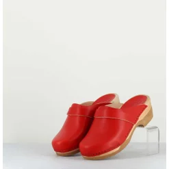 Sabots Flexibles En Cuir Rouge - Complice5 Vegetal Rouge