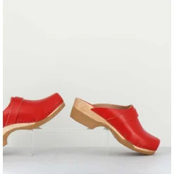 Sabots Flexibles En Cuir Rouge - Complice5 Vegetal Rouge