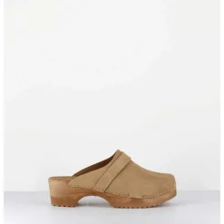 Sabots Flexibles En Daim Camel - Complice Daim Tan