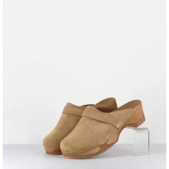 Sabots Flexibles En Daim Camel - Complice Daim Tan