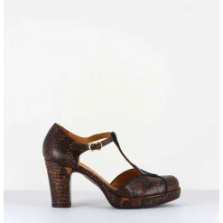 Salome En Cuir Imprime Serpent - Jori Terra