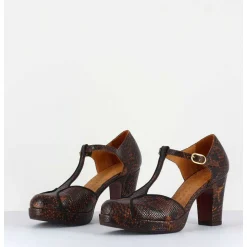 Salome En Cuir Imprime Serpent - Jori Terra