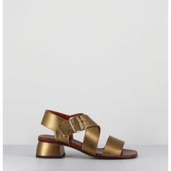 Sandales En Cuir Bronze A Brides Croisees - Qui-Israel44 Dali Bronce