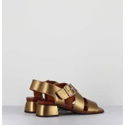 Sandales En Cuir Bronze A Brides Croisees - Qui-Israel44 Dali Bronce