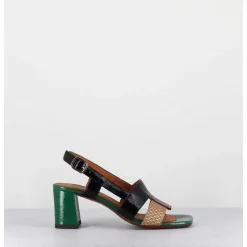Sandales En Cuir Multi Look 70S - Lyza Ferrari Cuero