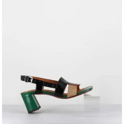 Sandales En Cuir Multi Look 70S - Lyza Ferrari Cuero