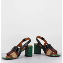 Sandales En Cuir Multi Look 70S - Lyza Ferrari Cuero