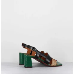 Sandales En Cuir Multi Look 70S - Lyza Ferrari Cuero