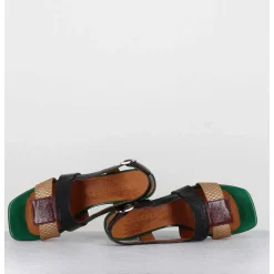 Sandales En Cuir Multi Look 70S - Lyza Ferrari Cuero