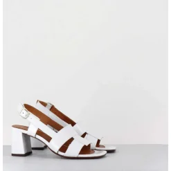 Sandales En Cuir Naplak Blanc Look 70S - Lyza Ferrari Blanco
