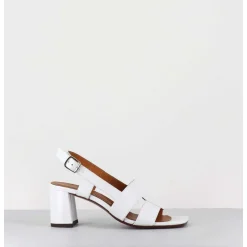 Sandales En Cuir Naplak Blanc Look 70S - Lyza Ferrari Blanco