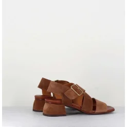 Sandales En Daim Marron A Brides Croisees - Qui-Israel44 Zeus Castano