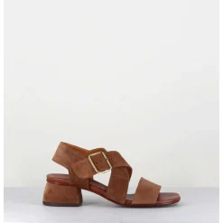 Sandales En Daim Marron A Brides Croisees - Qui-Israel44 Zeus Castano