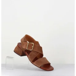 Sandales En Daim Marron A Brides Croisees - Qui-Israel44 Zeus Castano