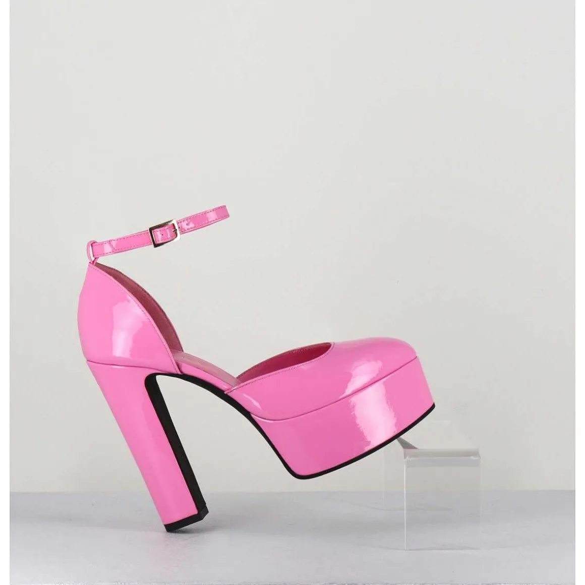 Sandales Esprit Babies En Cuir Vernis Rose - Rosa Vernice Pink