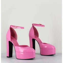 Sandales Esprit Babies En Cuir Vernis Rose - Rosa Vernice Pink