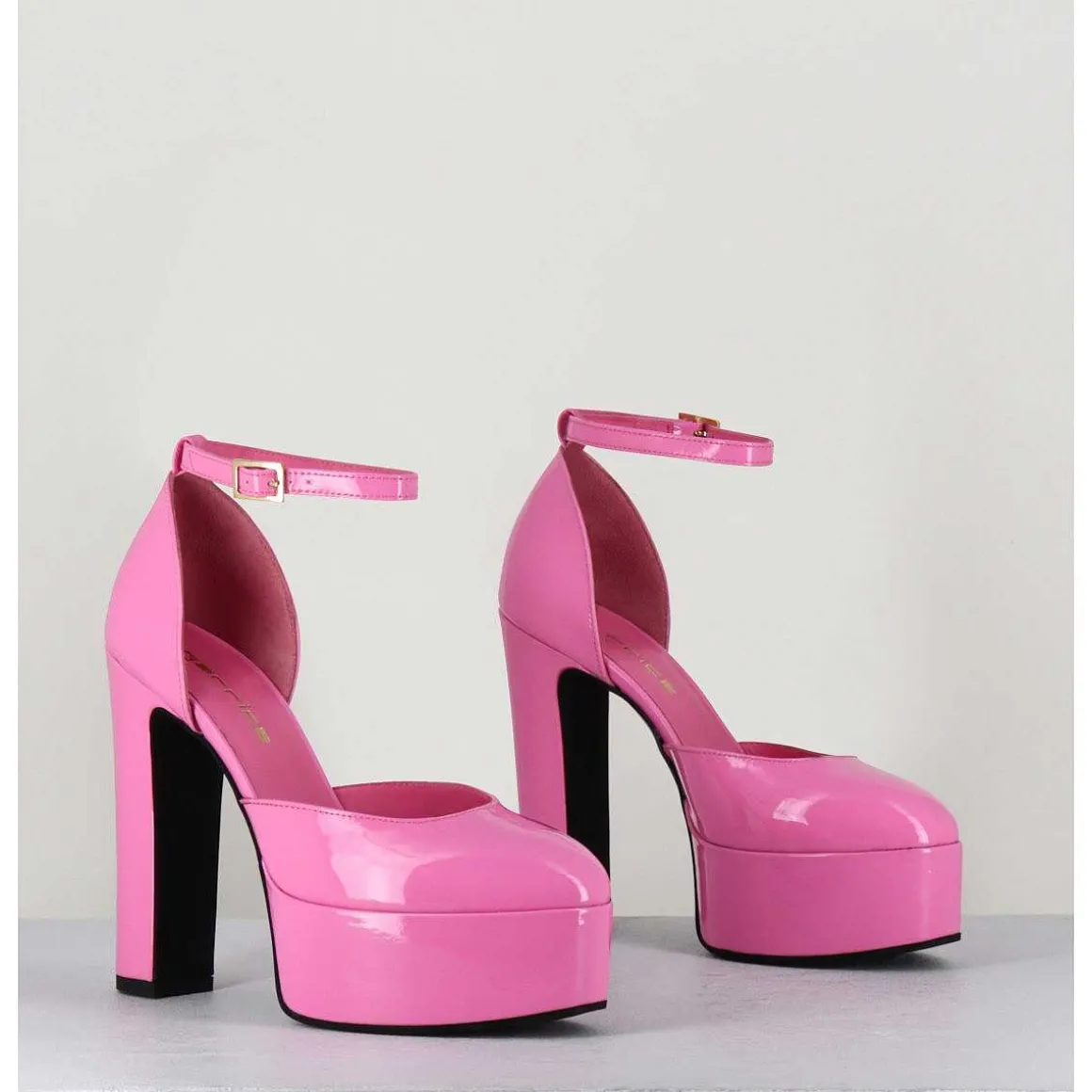 Sandales Esprit Babies En Cuir Vernis Rose - Rosa Vernice Pink