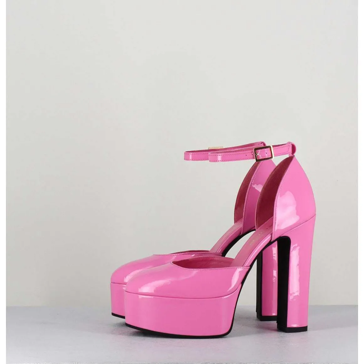 Sandales Esprit Babies En Cuir Vernis Rose - Rosa Vernice Pink