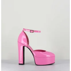 Sandales Esprit Babies En Cuir Vernis Rose - Rosa Vernice Pink