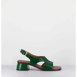 Sandales Petit Talon Naplak Vert - Qui-Quiana44 Ferrari Green