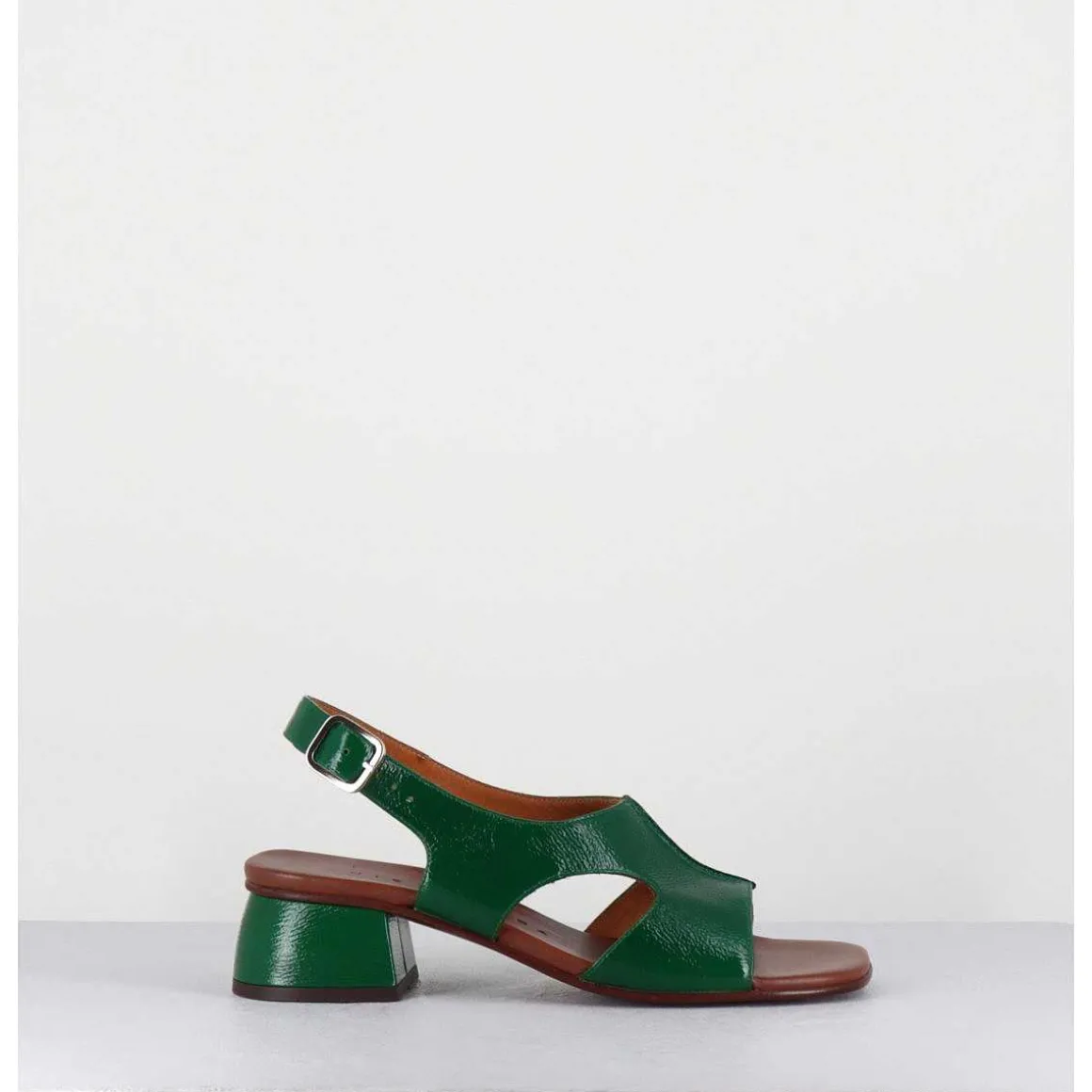 Sandales Petit Talon Naplak Vert - Qui-Quiana44 Ferrari Green