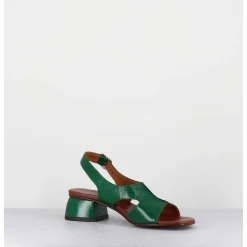 Sandales Petit Talon Naplak Vert - Qui-Quiana44 Ferrari Green