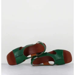 Sandales Petit Talon Naplak Vert - Qui-Quiana44 Ferrari Green