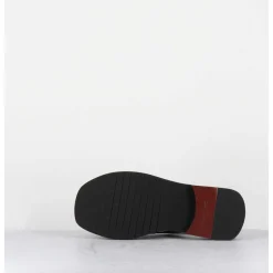 Sandales Plates En Cuir Vert - Alaris Sport Aloe