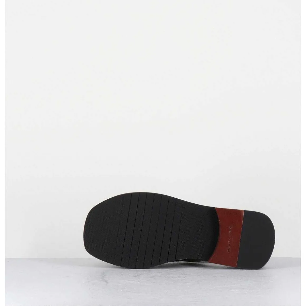 Sandales Plates En Cuir Vert - Alaris Sport Aloe