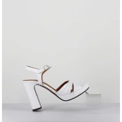 Sandales Talon Haut Naplak Blanc - Chiva Ferrari Blanco