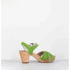 Sandales-Sabots A Talon Leger Poulain Vert - 236 Light Green
