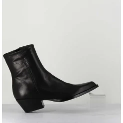 Santiags En Cuir Noir - Seber1 Fular Nero