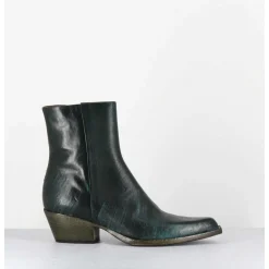 Santiags En Cuir Vert Use - Seber3 Moroder Bottiglia
