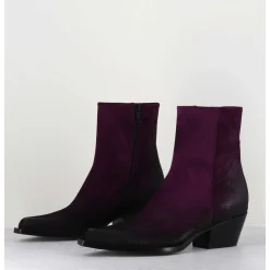Santiags En Daim Violet - Seber Chelin Viola