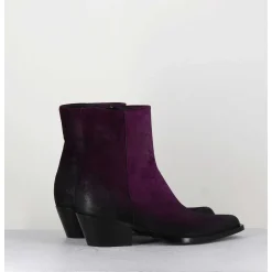 Santiags En Daim Violet - Seber Chelin Viola