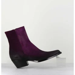 Santiags En Daim Violet - Seber Chelin Viola
