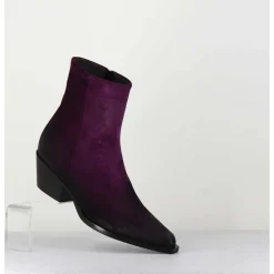 Santiags En Daim Violet - Seber Chelin Viola