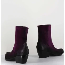 Santiags En Daim Violet - Seber Chelin Viola
