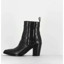 Sartore - Bottines Santiags En Cuir Noir Sr3265