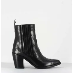 Sartore - Bottines Santiags En Cuir Noir Sr3265