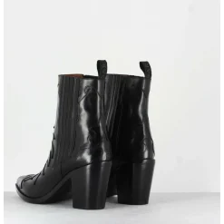 Sartore - Bottines Santiags En Cuir Noir Sr3265
