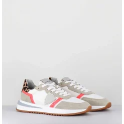 Sneakers Blanc & Leopard - Tropez 2.1 Glitter Pop