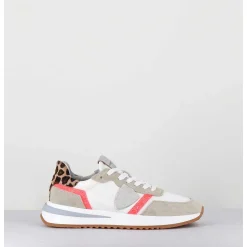 Sneakers Blanc & Leopard - Tropez 2.1 Glitter Pop