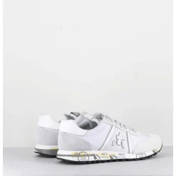 Sneakers Cuir & Toile Blanc - Lucyd 5618