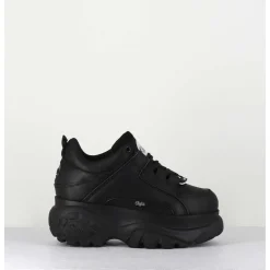 Sneakers En Cuir Noir A Plateforme Buffalo Original - 1339N Black